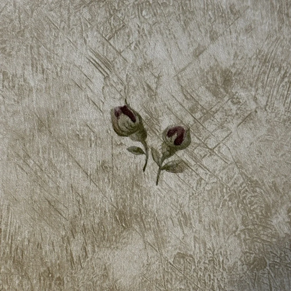 3pc VTG 80s Norwall CR15767‎ Vinyl Floral Wallpaper Rolls 167sq ft 20.4